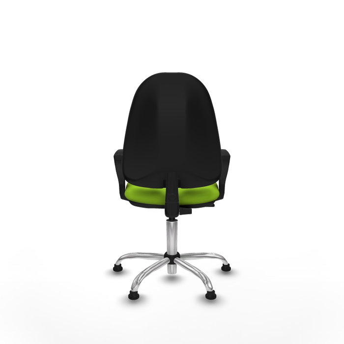 PIQUERAS Y CRESPO Chaise de bureau Algarra couleur pistache avec base chromée