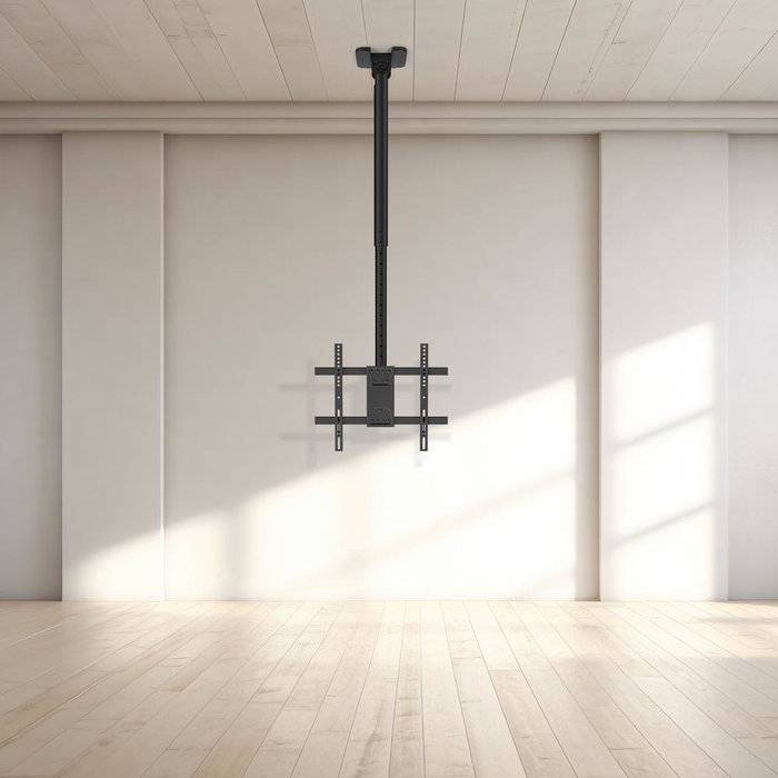 Tooq LPCE1175TSLI-XL-B Support Plafond TV VESA 32-75 Pouces Noir Inclinable Rotation