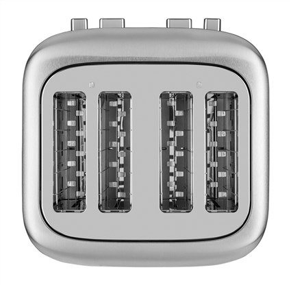 Kitchenaid 5KMT4109 ESX - Tostadora para 4 Rebanadas - Grille-pain 4 tranches, acier inoxydable, 7 niveaux de brunissage, large fentes Kitchenaid 5KMT4109 ESX - Tostadora para 4 Rebanadas - Grille-pain 4 tranches, acier inoxydable, 7 niveaux de brunissage, large fentes