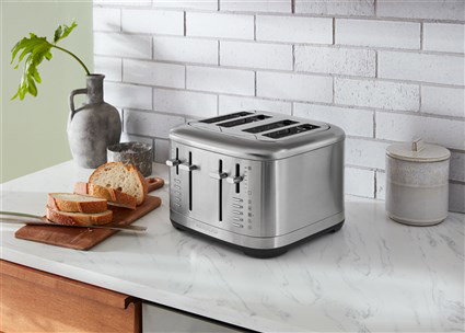 Kitchenaid 5KMT4109 ESX - Tostadora para 4 Rebanadas - Grille-pain 4 tranches, acier inoxydable, 7 niveaux de brunissage, large fentes Kitchenaid 5KMT4109 ESX - Tostadora para 4 Rebanadas - Grille-pain 4 tranches, acier inoxydable, 7 niveaux de brunissage, large fentes