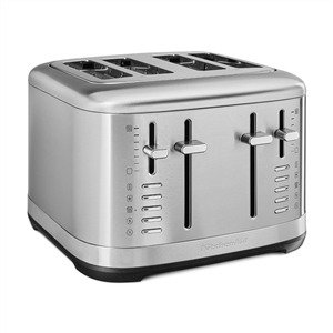 Kitchenaid 5KMT4109 ESX - Tostadora para 4 Rebanadas - Grille-pain 4 tranches, acier inoxydable, 7 niveaux de brunissage, large fentes Kitchenaid 5KMT4109 ESX - Tostadora para 4 Rebanadas - Grille-pain 4 tranches, acier inoxydable, 7 niveaux de brunissage, large fentes