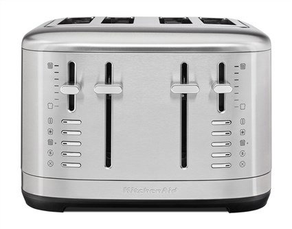 Kitchenaid 5KMT4109 ESX - Tostadora para 4 Rebanadas - Grille-pain 4 tranches, acier inoxydable, 7 niveaux de brunissage, large fentes Kitchenaid 5KMT4109 ESX - Tostadora para 4 Rebanadas - Grille-pain 4 tranches, acier inoxydable, 7 niveaux de brunissage, large fentes