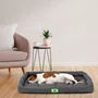 Ferplast TENDER TECH - Matelas pour chien - Anti-rayures, hydrofuge et déhoussable - Noir - 76 x 53 x 5 cm