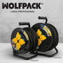 WOLFPACK LINEA PROFESIONAL Dévidoleur de câble industriel extensible 50 m IP44