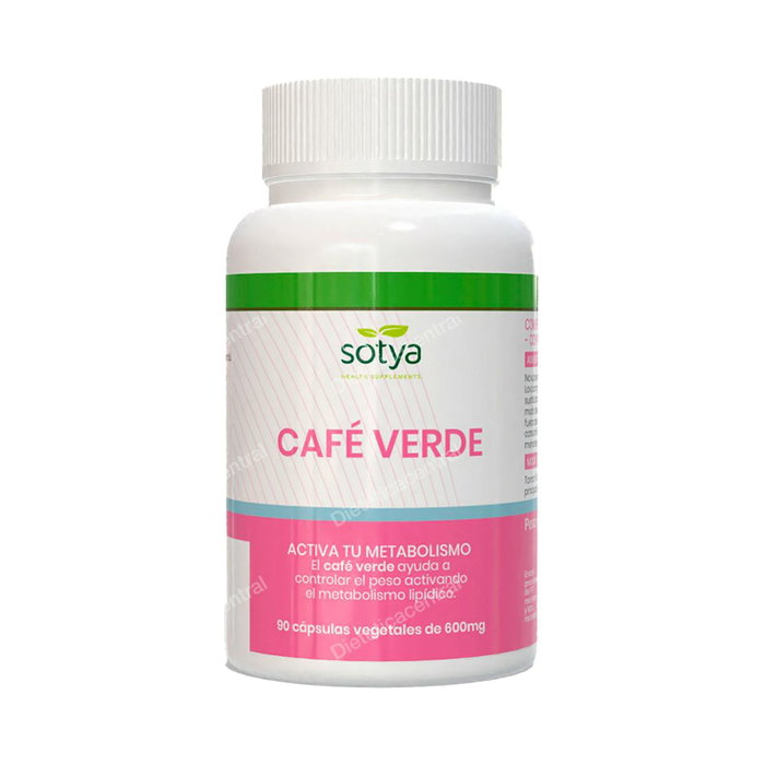 SOTYA Cafe Verde 600 mg 90 Capsules Complément Alimentaire Antioxydant SOTYA Cafe Verde 600 mg 90 Capsules Complément Alimentaire Antioxydant