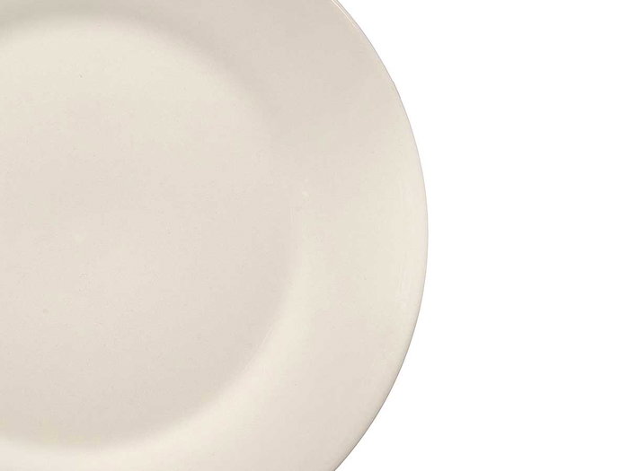 VESSIA Plat plat en porcelaine blanche 27 cm