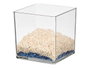 Giftdecor Vase Carré en Acrylique 8x8x8 cm Transparent (Set de 32)