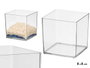 Giftdecor Vase Carré en Acrylique 8x8x8 cm Transparent (Set de 32)