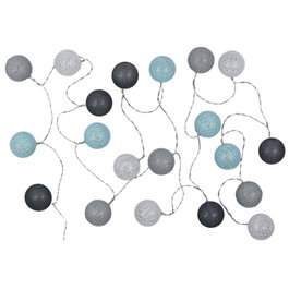 Home Deco Factory Guirlande Lumineuse 20 LED Bleu/Gris
