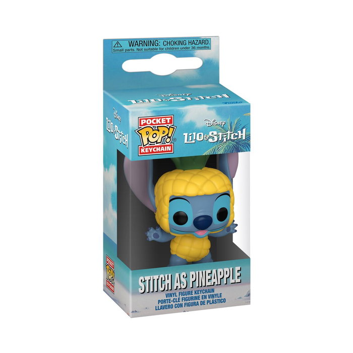 FUNKO Présentoir de 12 porte-clés Pocket POP! Disney Lilo & Stitch - Stitch as Pineapple