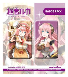 POPbuddies Vocaloid pack 2 badges Megurine Luka (Art by kurojish) de la série Character Vocal Series