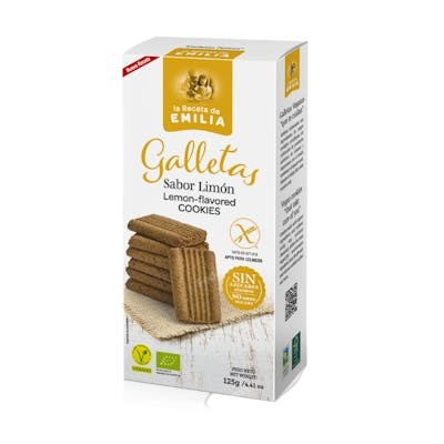 LA RECETA DE EMILIA Galettes au goût citron Bio sans gluten 125g