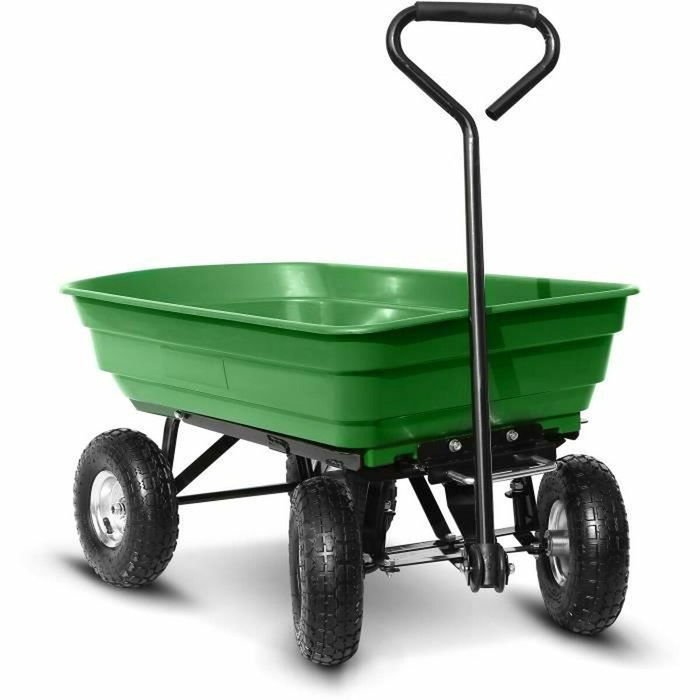 Elem Technic Chariot de jardin plastique avec benne basculante CHJP935051-250