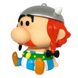 Plastoy Figurine tirelire Obélix Chibi Astérix & Obélix 16,5 cm