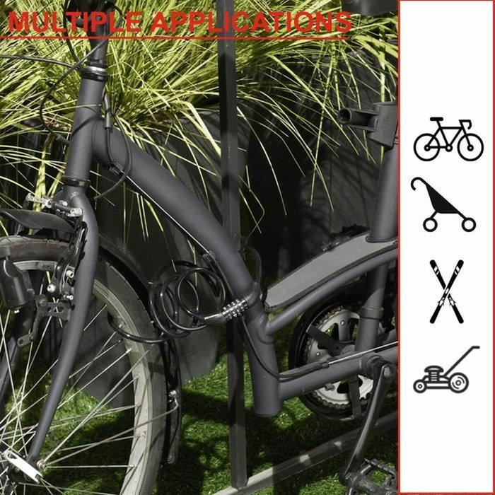 Master Lock Câble Antivol à Combinaison 1,2 m Master Lock Câble Antivol à Combinaison 1,2 m