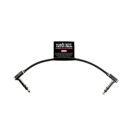 Ernie Ball Câble Patch Plat Ribbon TRS 6" Noir