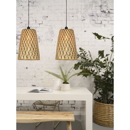 Kalimantan Lampe À Suspension en Bambou