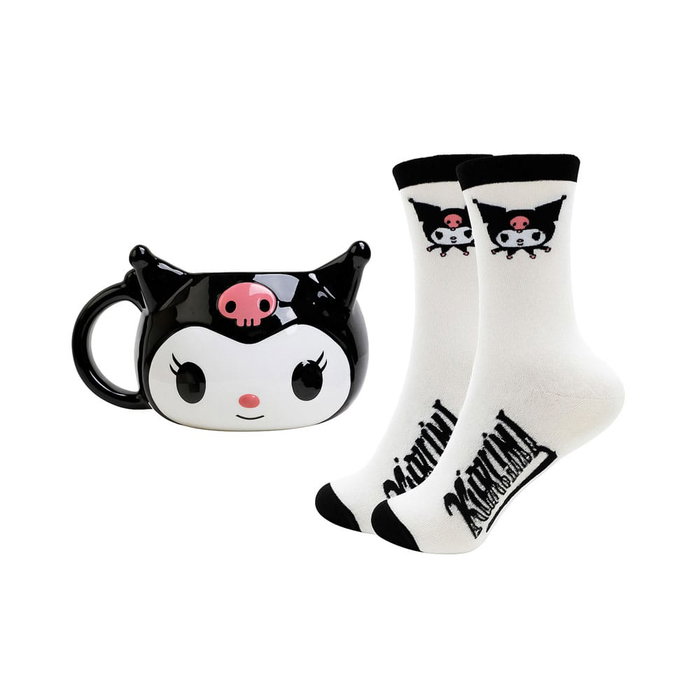 Sanrio mug 3D et chaussettes Set Kuromi Sanrio mug 3D et chaussettes Set Kuromi