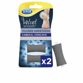 Scholl VELVET SMOOTH Limes de rechange pour talons fissurés, 2 unités