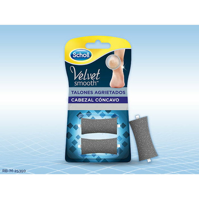 Scholl VELVET SMOOTH Limes de rechange pour talons fissurés, 2 unités