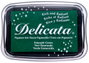 Tsukineko Tampon DELICATA vert émeraude métallique brillant 95x65mm