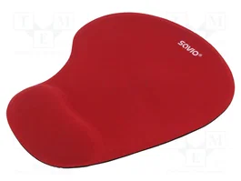 SAVIO Support de souris et poignet en gel rouge MP-01R