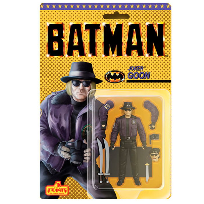 MEZCO TOYZ Figurine articulée Joker Goon Batman 1989 DC Comics avec accessoires - 9,5 cm MEZCO TOYZ Figurine articulée Joker Goon Batman 1989 DC Comics avec accessoires - 9,5 cm