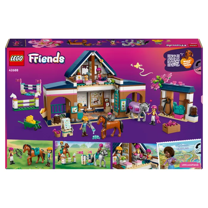 LEGO Friends 42688 L'Écurie et l'École d'Équitation - Jouet de Construction avec Chevaux et Mini-Poupées, Dès 7 Ans