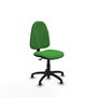 PIQUERAS Y CRESPO Chaise de bureau Algarra en tissu vert avec base polyamide noire