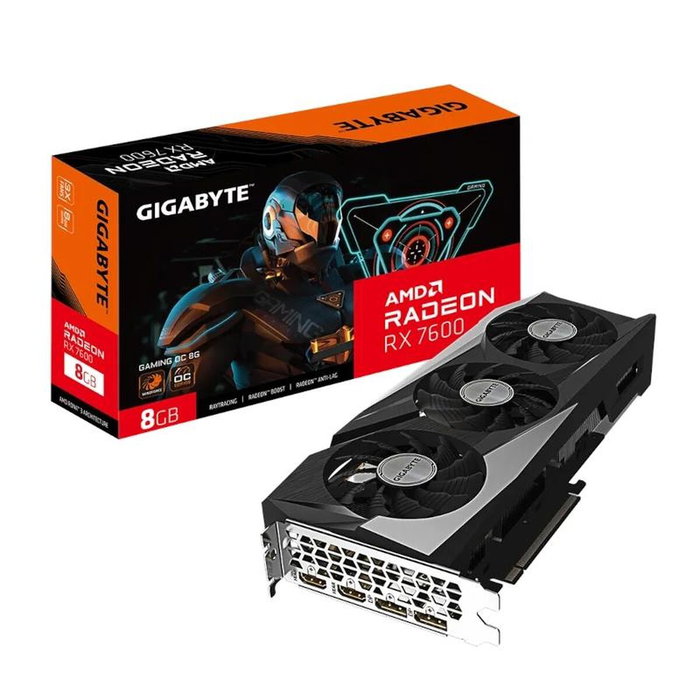 Carte Graphique Gigabyte Radeon RX 7600 GAMING OC 8G 8 GB GDDR6