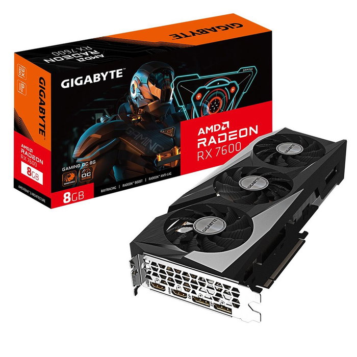 Carte Graphique Gigabyte Radeon RX 7600 GAMING OC 8G 8 GB GDDR6