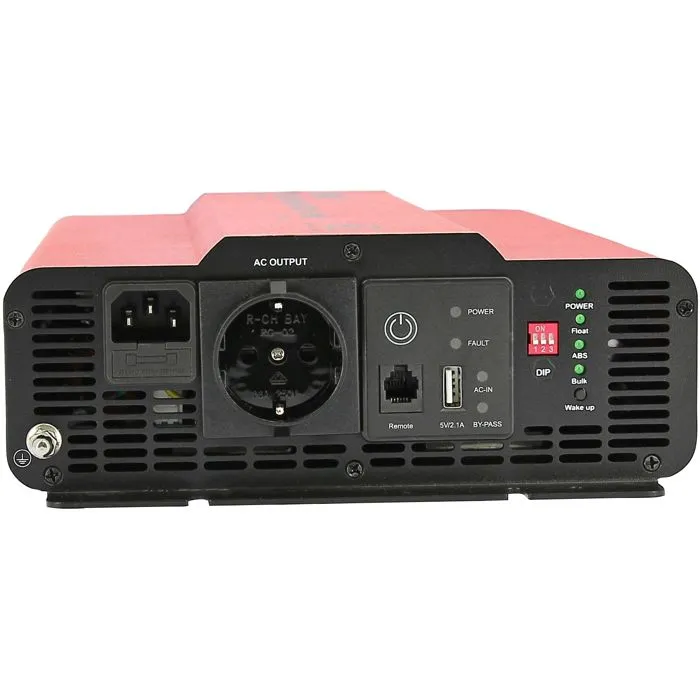 EZA - Convertisseur-Chargeur Pur Sinus 2000W 230V AC, Chargeur 40A, Commande Déportée LED, MPS, Compatible Batteries Plomb/Lithium - Pour Camping-Car, Fourgon