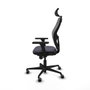 Piqueras y Crespo Chaise de Bureau 3D036G2 avec Appui-tête Gris foncé