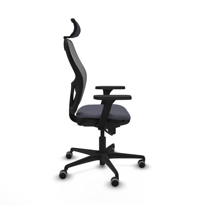 Piqueras y Crespo Chaise de Bureau 3D036G2 avec Appui-tête Gris foncé