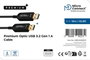 MicroConnect Câble Actif USB 3.2 Gen 1 Type-A en Fibre Optique, Longueur 10 m, Haute Flexibilité, Compatible USB 3.0/3.1/3.2 Gen 1 (5 Gbps)