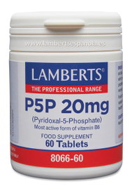 LAMBERTS P5P 20mg Piridoxal-5-Phosphate 60 comprimés