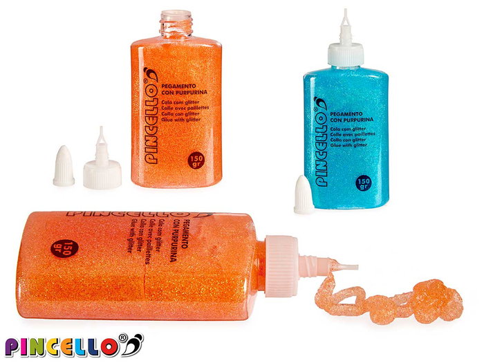 Pincello Cola Purpurina 4 Couleurs Tons Clairs Pincello Cola Purpurina 4 Couleurs Tons Clairs