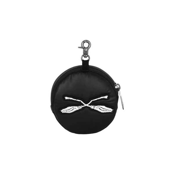 Karactermania Porte-monnaie rond Harry Potter H en nylon rembourré - Noir, polyester intérieur, 9 x 9 x 2 cm