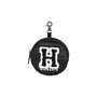 Karactermania Porte-monnaie rond Harry Potter H en nylon rembourré - Noir, polyester intérieur, 9 x 9 x 2 cm