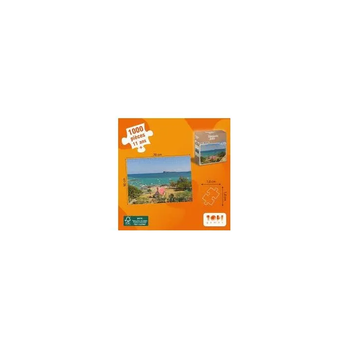 Topi Games Puzzle Échappées Belles Île Maurice 1000 pièces dès 10 ans