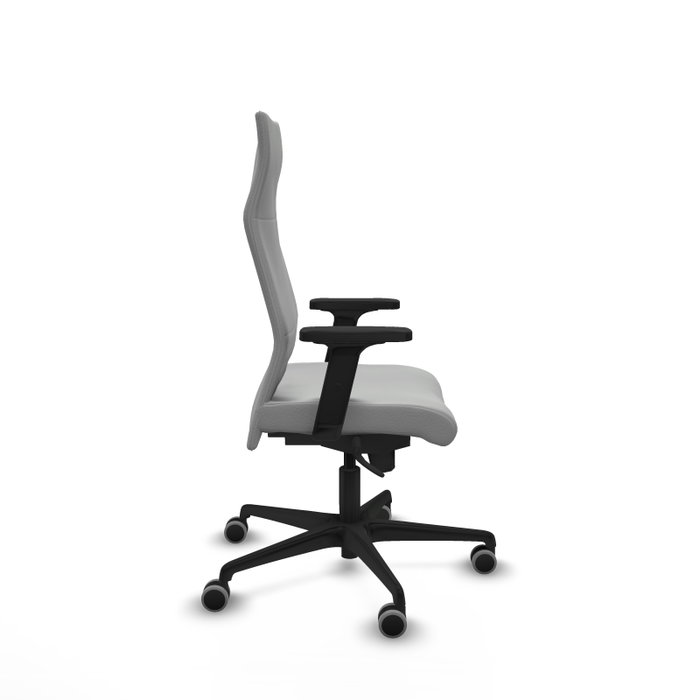 Piqueras Y Crespo Fauteuil Albacete, mécanisme synchrone, similicuir gris clair
