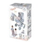 Decuevas Coche Coco - Poussette de poupée 3 en 1 pliable avec sac à dos, pour poupées jusqu'à 48 cm, dimensions 41x62x70 cm