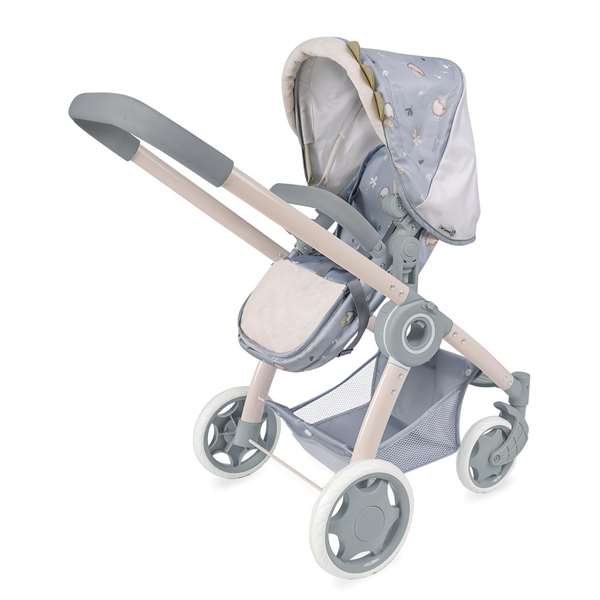 Decuevas Coche Coco - Poussette de poupée 3 en 1 pliable avec sac à dos, pour poupées jusqu'à 48 cm, dimensions 41x62x70 cm