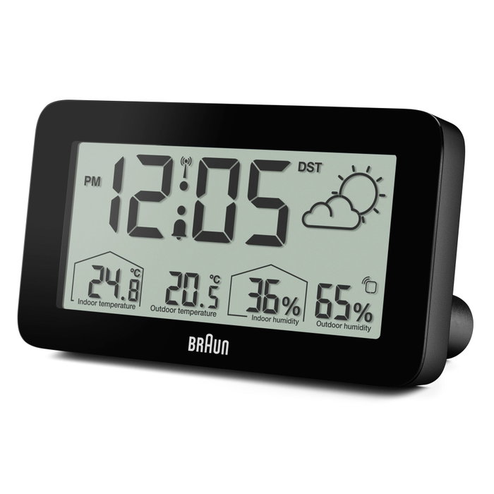 Braun BC 13 BP DCF Station Météo Radio Noire Braun BC 13 BP DCF Station Météo Radio Noire