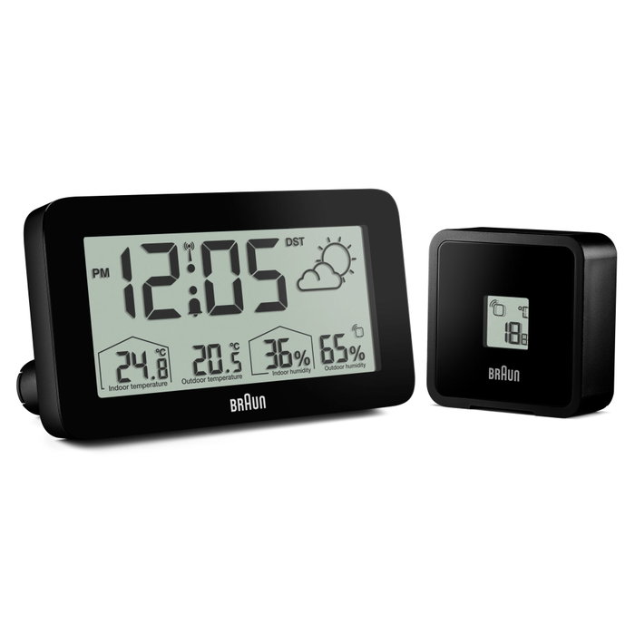 Braun BC 13 BP DCF Station Météo Radio Noire Braun BC 13 BP DCF Station Météo Radio Noire