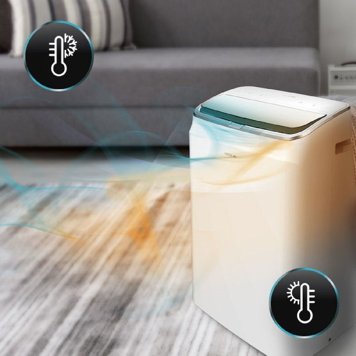 Climatiseur Portable Cecotec ForceClima 12800 Soundless Heating Connected A 1340 W Blanc