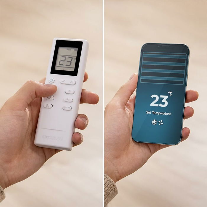 Climatiseur Portable Cecotec ForceClima 12800 Soundless Heating Connected A 1340 W Blanc