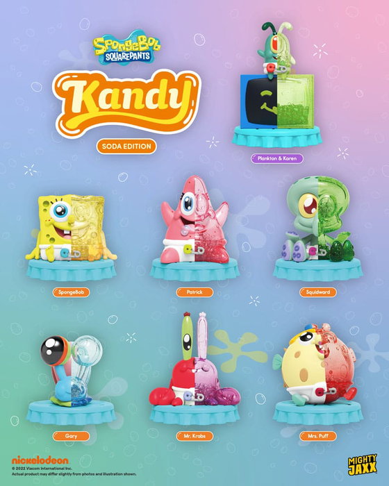 Kandy x Sanrio présentoir Blind Box Kandy x Jason Freeny Collection Spongebob (Soda Edition)(6)