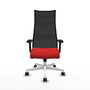 Piqueras y Crespo Chaise de Bureau Albacete Rouge et Noire