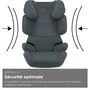 Cybex Siège Auto Réhausseur Solution X i-Fix - 3 à 12 ans (15-50 kg, 100-150 cm) - Gris, Sécurité R129/03, ISOFIX, L.S.P. pour Chocs Latéraux
